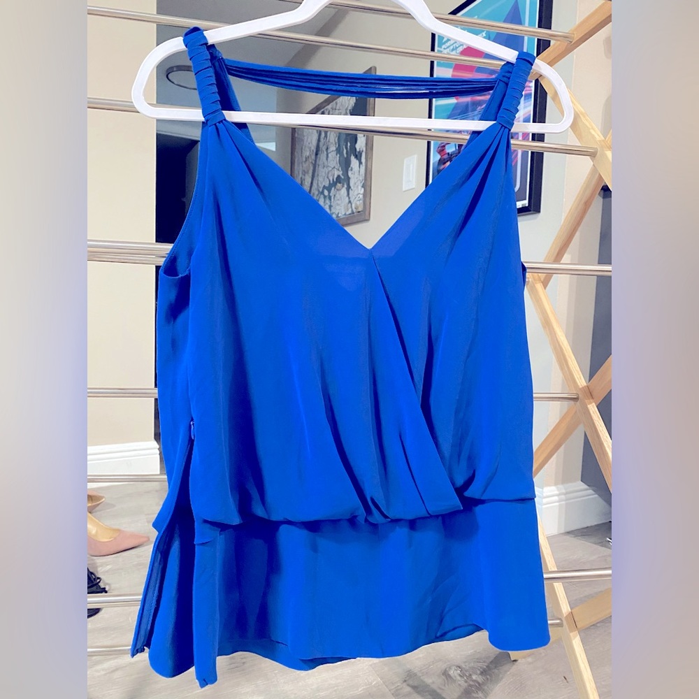 Naked Zebra royal blue top size M